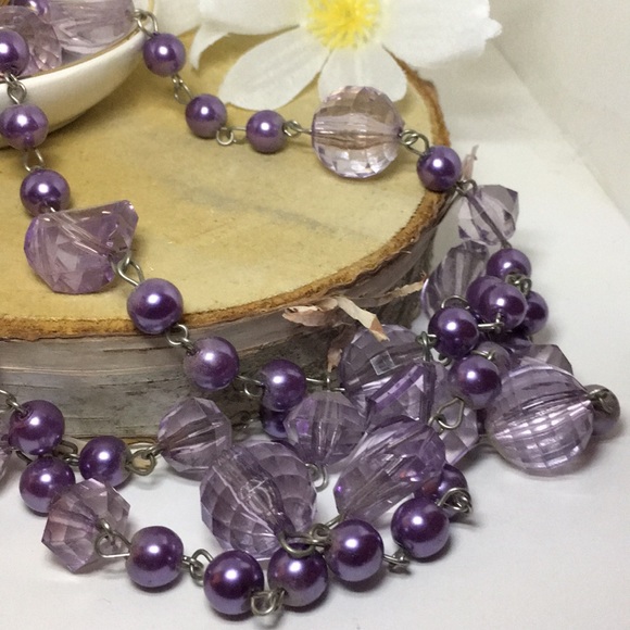 Jewelry - ⚛️10/$25♈️Long Single Strand Beaded Necklace💜💕